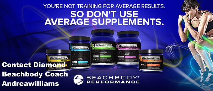 Beachbody Performance line offered by Diamond Beachbody Coach, Andrea Williams